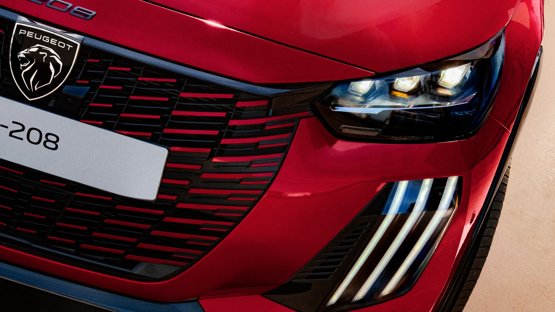 PEUGEOT E-208 Frontpartie
