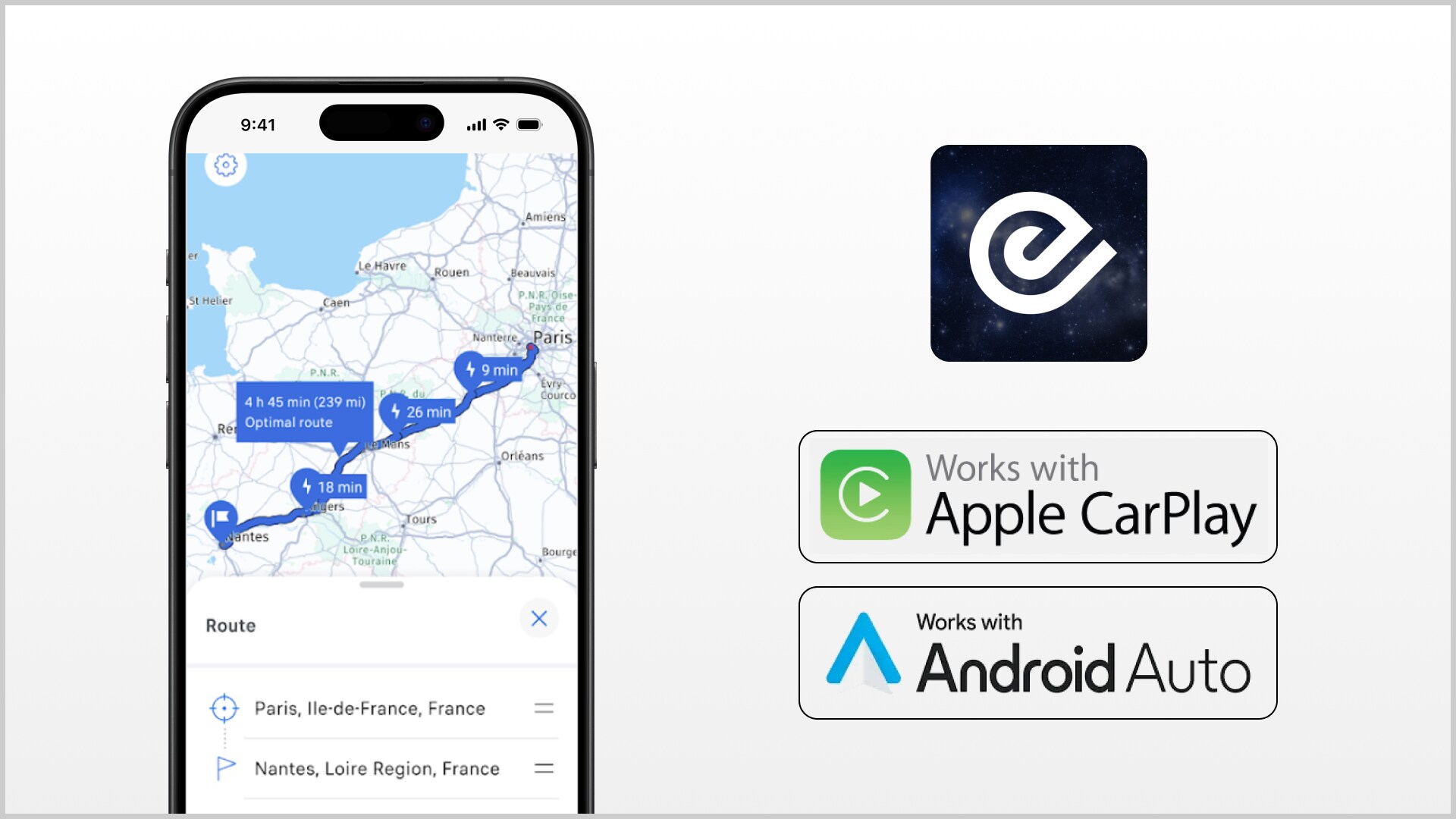 Neuer PEUGEOT E‑208 GTi, e-ROUTES App